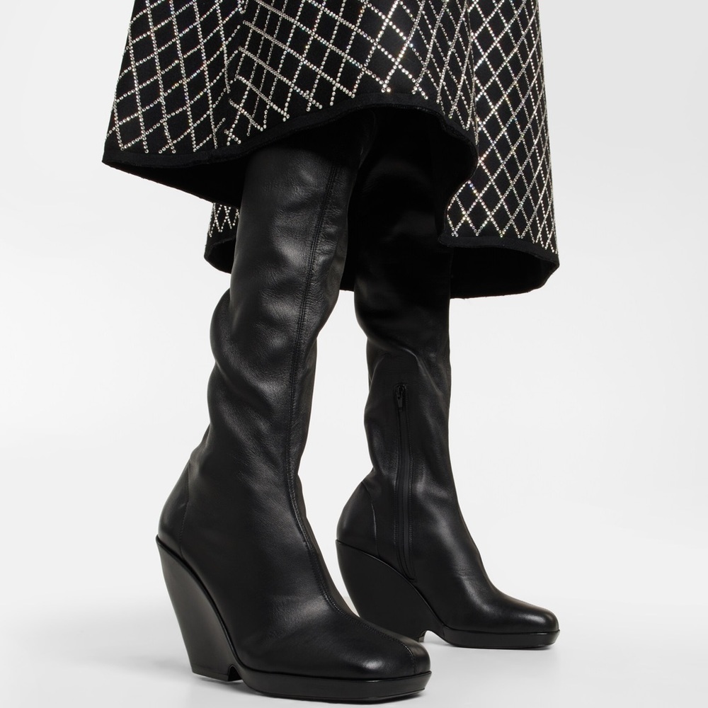 KHAITE Morgan over-the-knee leather boots sz 39.5 US 9.5 - Picture 12 of 12